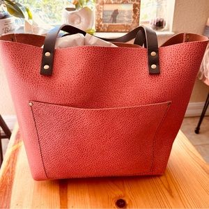 New Portland leather medium flamingo tote.
